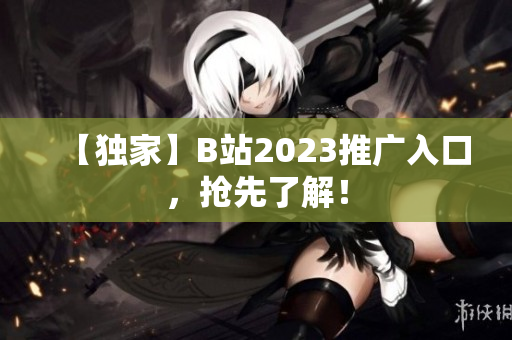 【独家】B站2023推广入口，抢先了解！
