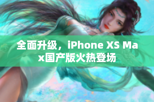 全面升级，iPhone XS Max国产版火热登场