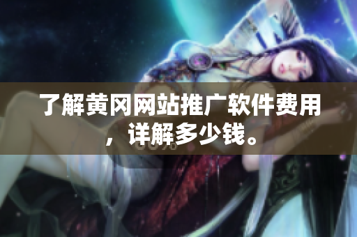 了解黄冈网站推广软件费用，详解多少钱。