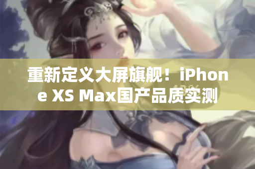 重新定义大屏旗舰！iPhone XS Max国产品质实测