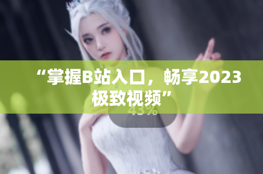 “掌握B站入口，畅享2023极致视频”