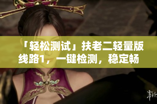 「轻松测试」扶老二轻量版线路1，一键检测，稳定畅通