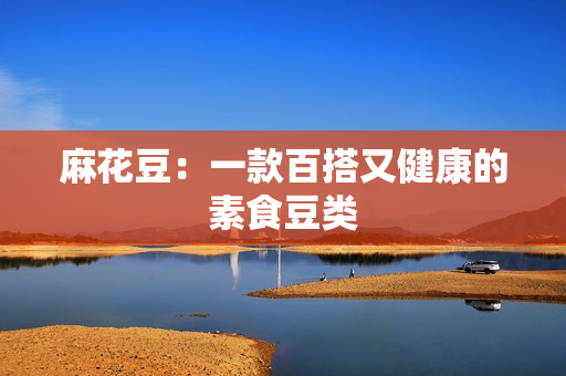 麻花豆：一款百搭又健康的素食豆类