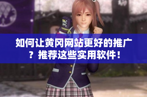如何让黄冈网站更好的推广？推荐这些实用软件！