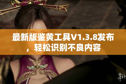 最新版鉴黄工具V1.3.8发布，轻松识别不良内容