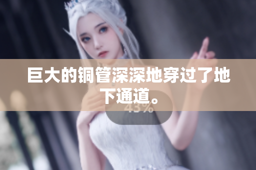 巨大的铜管深深地穿过了地下通道。