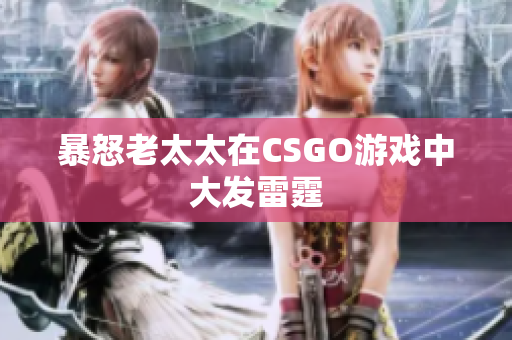 暴怒老太太在CSGO游戏中大发雷霆