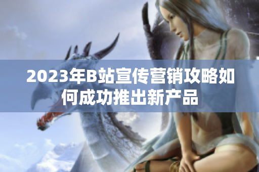 2023年B站宣传营销攻略如何成功推出新产品