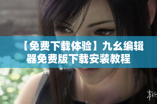【免费下载体验】九幺编辑器免费版下载安装教程