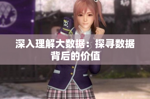 深入理解大数据：探寻数据背后的价值
