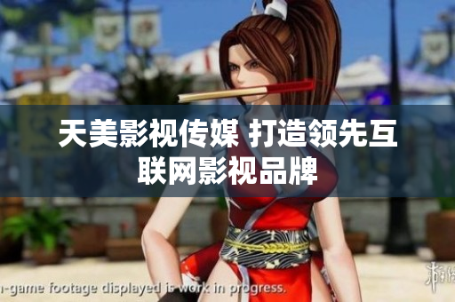 天美影视传媒 打造领先互联网影视品牌