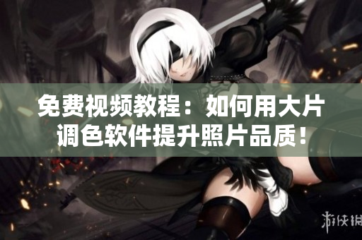 免费视频教程：如何用大片调色软件提升照片品质！
