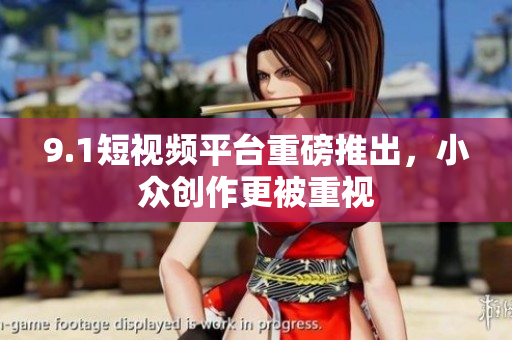 9.1短视频平台重磅推出，小众创作更被重视