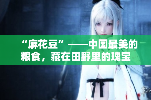 “麻花豆”——中国最美的粮食，藏在田野里的瑰宝