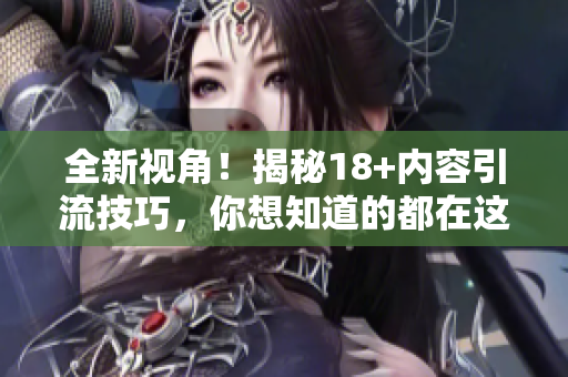 全新视角！揭秘18+内容引流技巧，你想知道的都在这里