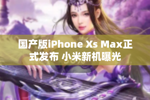 国产版iPhone Xs Max正式发布 小米新机曝光