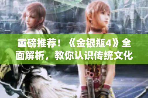 重磅推荐！《金银瓶4》全面解析，教你认识传统文化精髓。