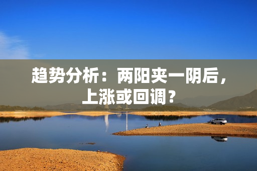 趋势分析：两阳夹一阴后，上涨或回调？