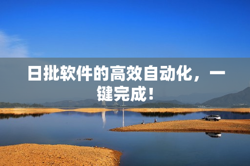 日批软件的高效自动化，一键完成！