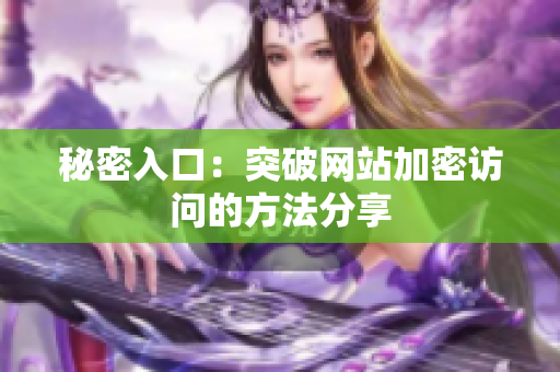 秘密入口：突破网站加密访问的方法分享