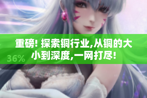 重磅! 探索铜行业,从铜的大小到深度,一网打尽!