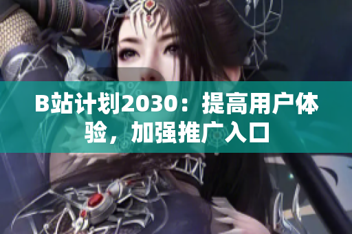 B站计划2030：提高用户体验，加强推广入口