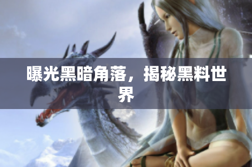 曝光黑暗角落，揭秘黑料世界