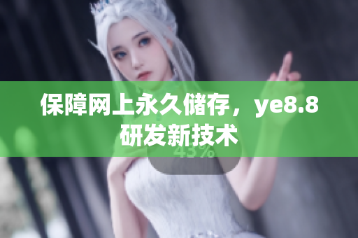 保障网上永久储存，ye8.8研发新技术