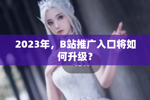 2023年，B站推广入口将如何升级？