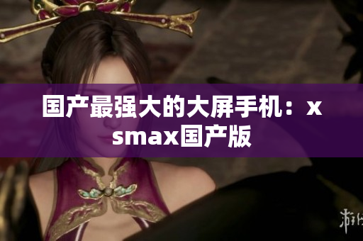 国产最强大的大屏手机：xsmax国产版