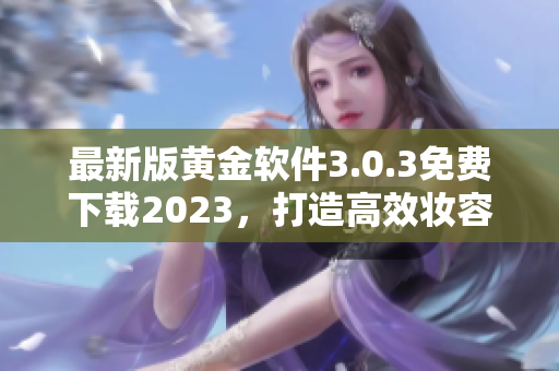 最新版黄金软件3.0.3免费下载2023，打造高效妆容