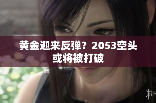 黄金迎来反弹？2053空头或将被打破