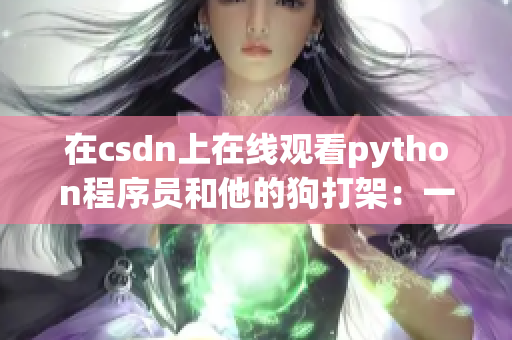 在csdn上在线观看python程序员和他的狗打架：一个实验的结果