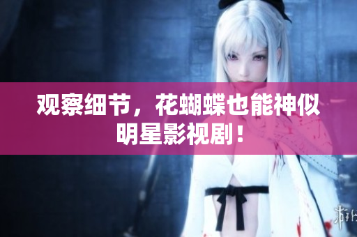 观察细节，花蝴蝶也能神似明星影视剧！