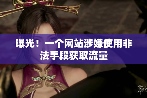 曝光！一个网站涉嫌使用非法手段获取流量