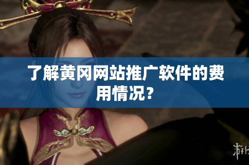 了解黄冈网站推广软件的费用情况？