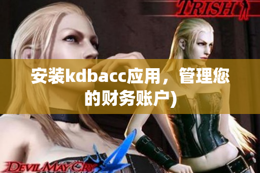 安装kdbacc应用，管理您的财务账户)