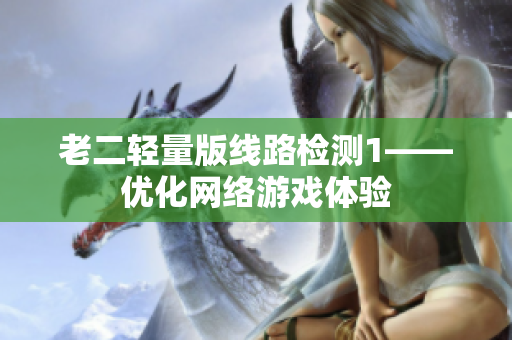 老二轻量版线路检测1——优化网络游戏体验