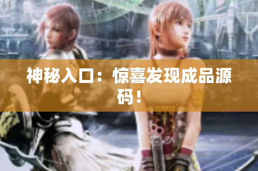 神秘入口：惊喜发现成品源码！